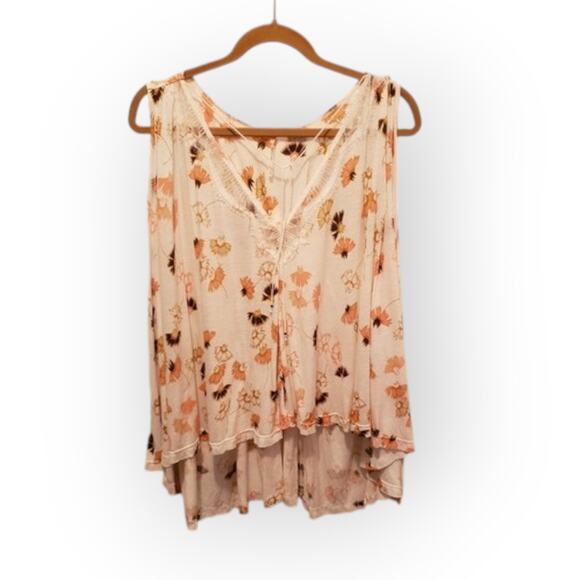 Free People boho top sz L EUC - Picture 1 of 4